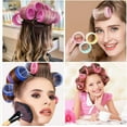 thumbnail image 5 of Jumbo Hair Curlers Rollers, Velcro Rollers, Large Self Grip Hair Curlers for Long Hair, Big Hair Rollers for Long Hair. No heat Curlers Hair Rollers 2.5 inch 6 Pack, Random Color, 5 of 8
