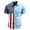 Light Blue, variant on Men's American Flag 250th Anniversary Patriotic Button Down Shirt Short Sleeve 1776-2026 4th of July Shirt Casual Vintage USA Flag Button Up Tops White XL
