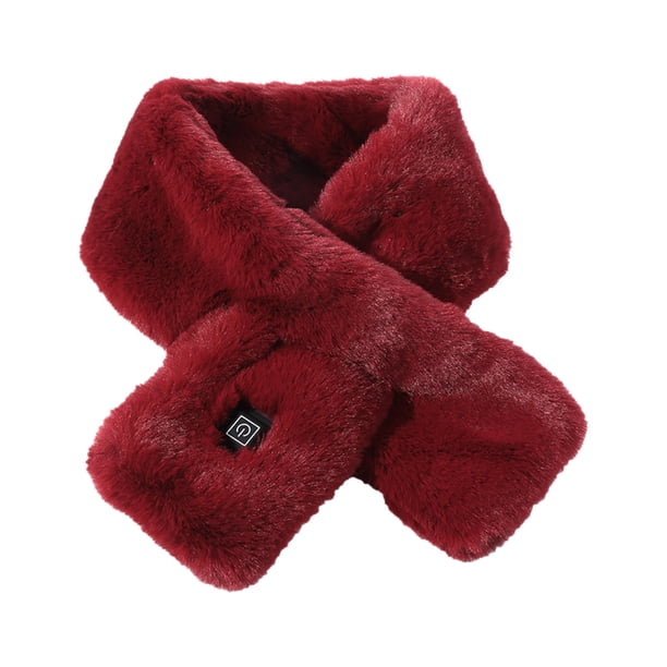 Bufanda de Calefacción para el Cuello Usb Enchufe en Invierno Cálido, 3 Velocidades de Calefacción Bufanda de Navidad Protección Del Cuello Unisex, Enchufe Usb En