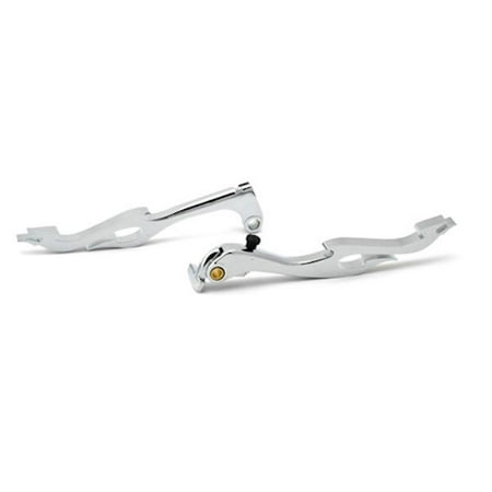 - Krator 2005-2012 Yamaha YZF-R6 YZF R6 / YZF-R1 R1 Billet Aluminum Chrome Brake and Clutch Flame Hand Grips Levers Left and Right One Pair Motorcycle