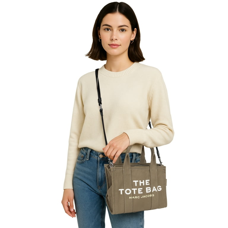 Marc Jacobs Women's Small Tote Bag, Slate Green, Canvas