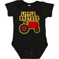 thumbnail image 3 of Inktastic Red Tractor Little Brother Boys Baby Bodysuit, 3 of 5