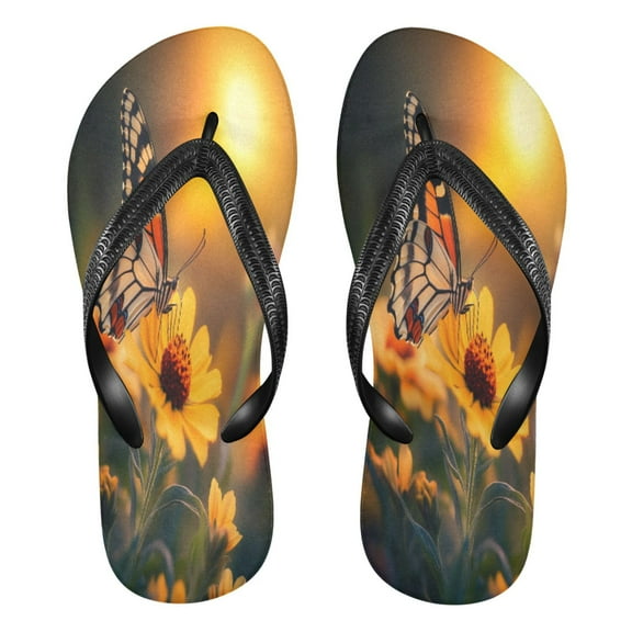 YAZAOOSummer Flip Flops Creatively Bouquet Of Love Simple Beach Sandals