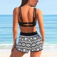thumbnail image 5 of Mejor Belleza Mujer Traje de Baño de Moda Aumentar el tamaño 2 Piezas Tankini Tops de Bikini y Partes de Abajo Negro XXXXL, 5 of 5