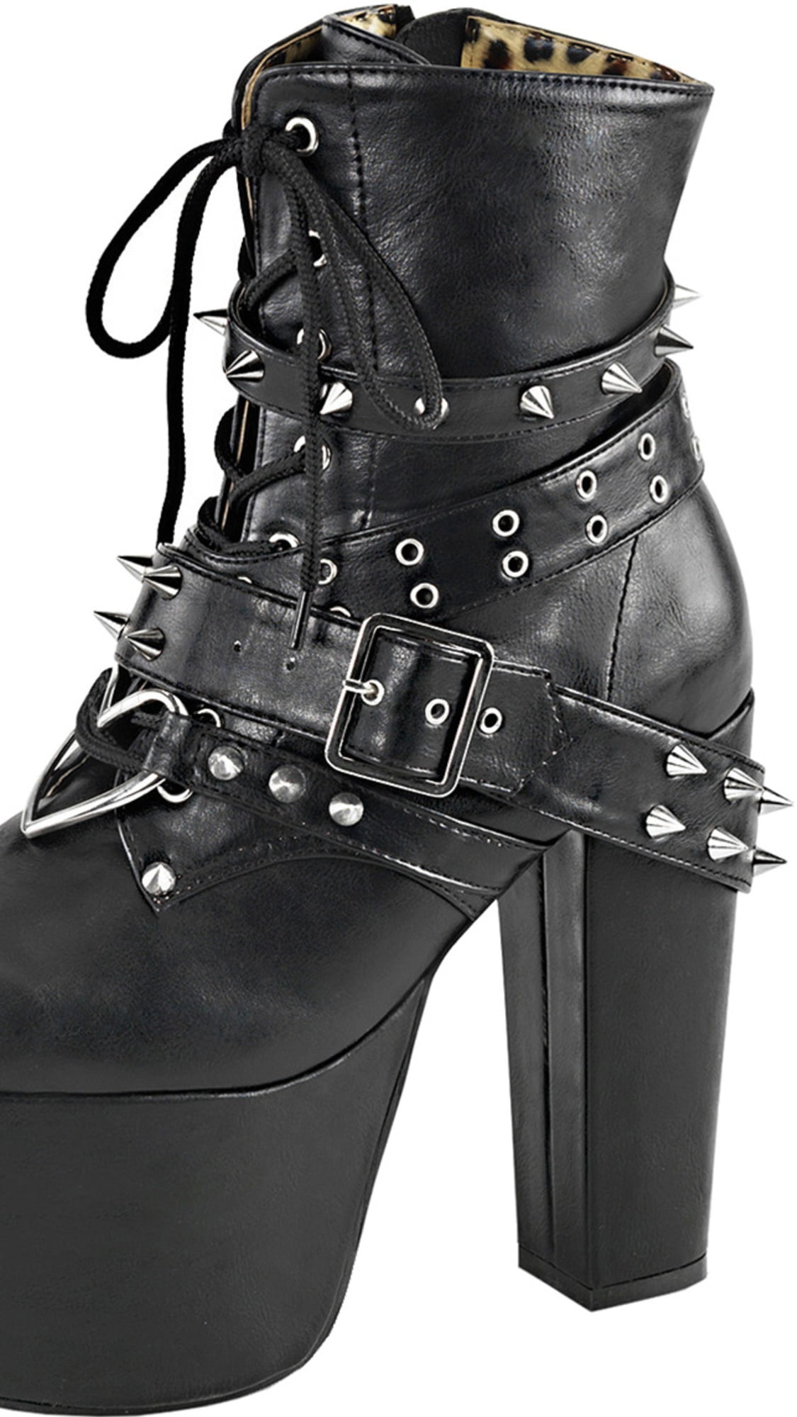 womens black studded boots