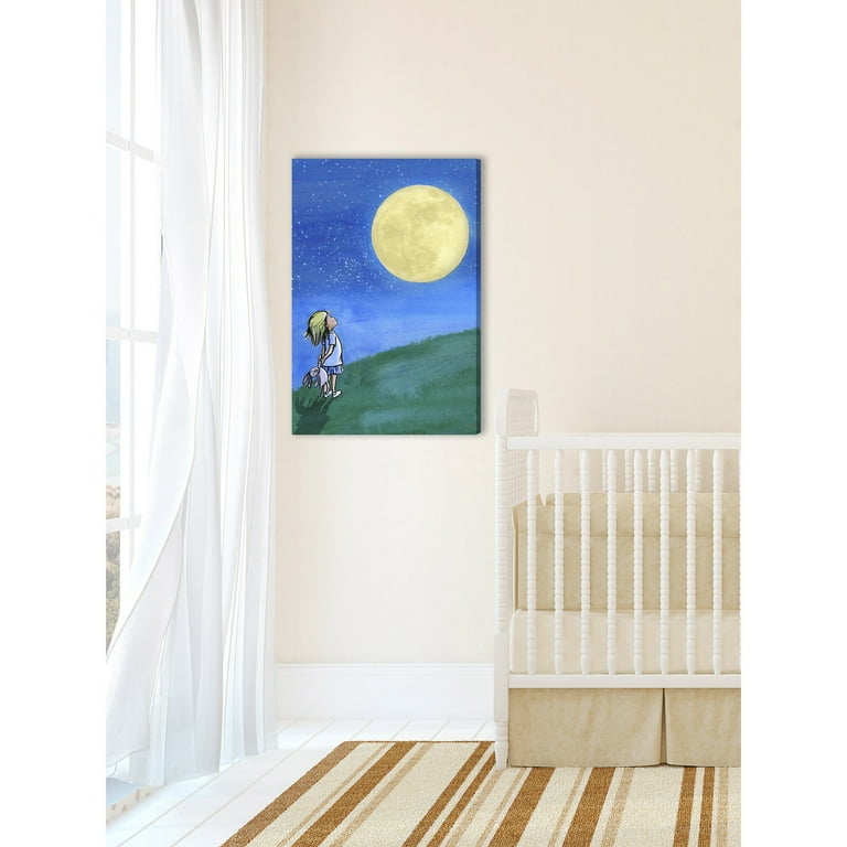 Girl and Moon