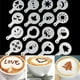 thumbnail image 2 of 16 unids/lote café Latte Cappuccino Barista Art plantillas plumero, 2 of 5