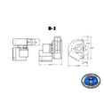 thumbnail image 2 of Tjernlund D-3 Inline Draft Inducer Fan for Vertical Vent Systems for All Fuels, 2 of 4