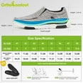 thumbnail image 3 of OrthoComfoot Men's Slip On Loafers,Arch Support Boat Shoes for Extra Cushioning and Pain Relief,Canvas Leisure Vintage Flat Walking Shoes, 3 of 7