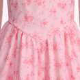 thumbnail image 6 of IBTOM CASTLE Teen Girls Floral Spaghetti Strap Sundress Party Dress | Adjustable Bow V Neck Ruffle Summer Dress, Tween Girls Graduation Dance Dress,Teens Birthday Holiday Dresses Pink, 6 of 7
