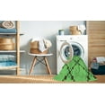 thumbnail image 2 of Ahgly Company Machine Washable Indoor Square Transitional Emerald Green Area Rugs, 4' Square, 2 of 7