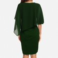 thumbnail image 3 of Robe Maxi pour Femmes Grande Taille Mode Été Unie à Manches Courtes V Robes Portefeuille d'Été Col Décontracté Longue Robe, 3 of 4