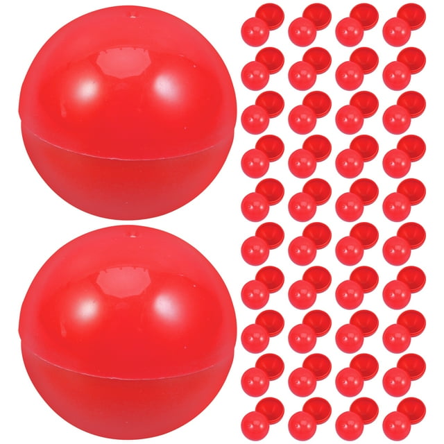 SHISUYAN 50pcs Lottery Balls Ornaments Raffle Drawing Balls Party Activity Plastic Openable Ball Props