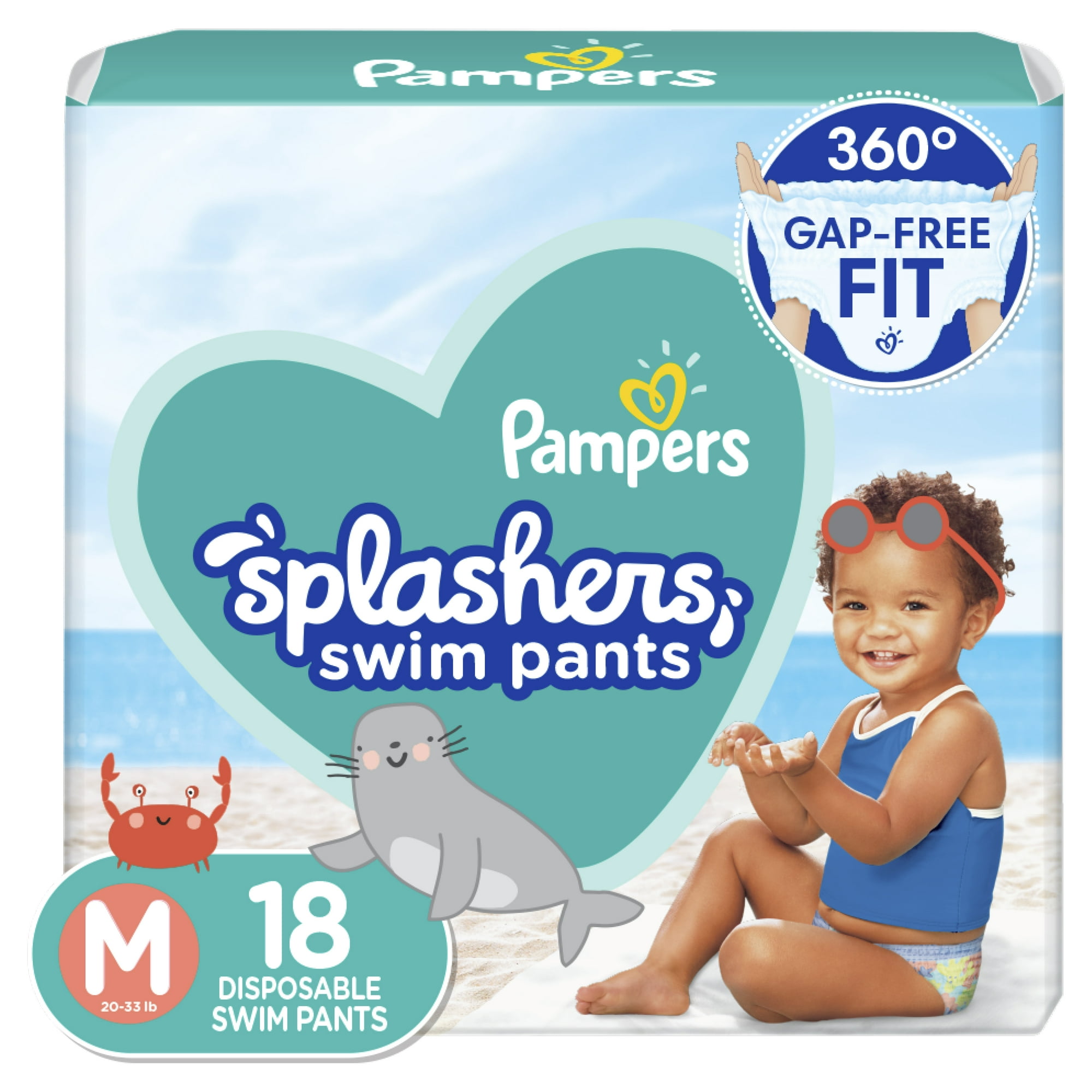 PAMPERS SPLASHERS Diapers Base Version 2X/Duo 4/Maxi