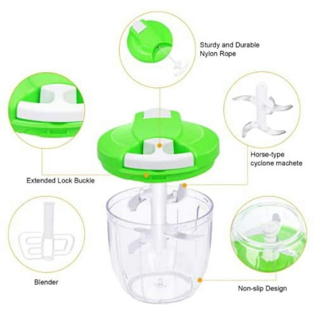 Mini Manual Vegetable Chopper With Grinder And Professional Blender With Compact And Professional Noiseless Kitchen Cutting Blade