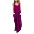 thumbnail image 3 of Riforla Women's Boho Beach Dress Irregular Neckline Pocketed Maxi Dress Casual Summer EU/US Sizes Women Mother of The Bride Dresses RD2 XL, 3 of 6