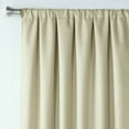thumbnail image 4 of Ecologee Textured 100% Blackout Indoor Curtains 2 Pack Panel Set - 100% Recycled, Gold, 40" W x 84" L, 4 of 7