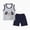 X2-Grey, variant on Kaprioy Summer Outfits Set For Kids Boys Baby Toddler Cartoon Outfits Vest Sleeveless Printed Dinosaur Tops Shorts Boys' Shorts Sets