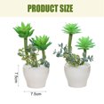 thumbnail image 2 of 2pcs simulation succulents bonsai artificial succulents potted creative small ornaments simulation plants, 2 of 5