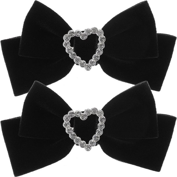 1 par de pinzas de cocodrilo para el pelo con lazo, pasadores para chicas jóvenes, accesorios para el cabello con lazo
