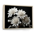 thumbnail image 2 of Designart "Still Life Of White Mums Bouquet" Mums Floater Framed Wall Art Prints, 2 of 5