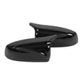 thumbnail image 1 of Door Mirror Cover Trim, Wearproof UV Resistant Waterproof 2pcs Rearview Mirror Cap Colorfast Lightweight  for Car Replacement for E71 X6 2008-2013 Carbon Fibe Style,Glossy Black, 1 of 7