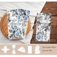 thumbnail image 4 of GZHJMY Blue Rose Flowers Cloth Napkins, Set of 4 20 x Inch Soft & Comfortable Polyester Dinner Napkins for Family, Restaurant, Weddings, Parties, Celebration, Floral, 10x10 Inch, g266513903p381c416s78, 4 of 5
