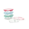 thumbnail image 3 of Ello Color Lock 8pc 3.4 Cup Divided  Glass Meal Prep Set, 3 of 5