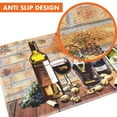 thumbnail image 3 of OPUX Anti Fatigue Kitchen Floor Mat, Reversible Cushioned Memory Foam Kitchen Rug Pad, Waterproof Non-Slip Padded Comfort Standing Mat Laundry Home 32x17 (Farmhouse Rooster Wine), 3 of 7
