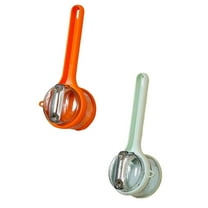 2PCPeeling Knife with Container Box, Fruit Peeling Supplies, Stainless Steel Veggie Peeler, For Apple Fruit Carrot Zucchini Cucumber Veggie