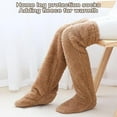 thumbnail image 6 of Goose Down Knee Socks for Christmas, Soft Cozy Over The Knee Long Socks & Fluffy Leg Warmers for Cold Weather, Ultra Comfortable Holiday Gift Socks, 6 of 7