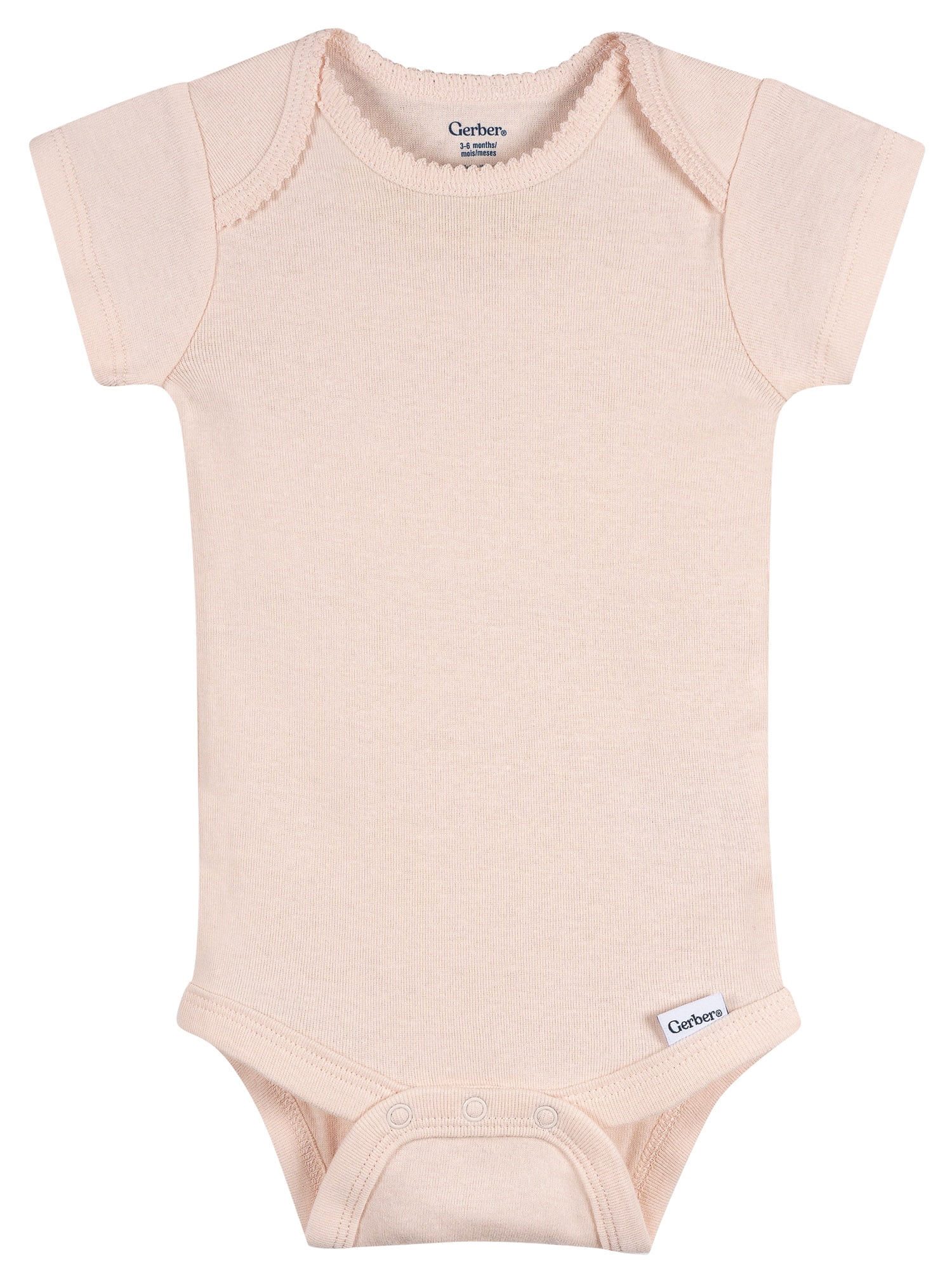 Gerber Baby Neutral Short Sleeve Onesies, 8-Pack, Sizes 0/3 Newborn - 12 Months