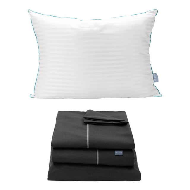 Juego de Sábanas Individual Royal Negro + Almohada Royal