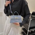 thumbnail image 4 of Bolso de mano para mujer, Bolso de mano, Bolso de mano elegante y sencillo para mujer (azul), 4 of 4