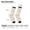 thumbnail image 2 of Rateoe Squirrel And Mushroom for Women Casual Calf Socks - Cute Crew Socks - Thin Soft Above Ankle Socks Size 5-11, 2 of 6