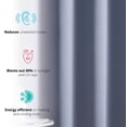 thumbnail image 3 of THD Cambridge Blue Curtains 84 Inch Long - Blackout Curtains 84 Inches Long 2 Panels Set, Thermal Drapes, Blue Curtains for Bedroom, Set of 2 (52 W x 84 L, Dusty Blue), 3 of 9