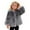 Grey, variant on Kids Winter Jackets Pink Fluffy Jacket for Girls Jacket Girls Warm Winter Coat Girls Winter Coat Size 8-9 Years