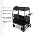 FUNYARD Stroller Wagon for 2 Kids ,Cart Stroller Folding Wagon Push