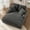 Light Gray, variant on Oversized Chaise Lounge Chair Indoor, Upholstered Sofa Bed with Throw Pillows and Armrests, Sleeper Chair for Living Room, Bedroom