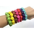 thumbnail image 3 of Skull Colorful Bracelet set of 7 Created-Turquoise Skeleton Beads Tibetan Prayer Yoga Meditation for Men Women Husband Boyfriend Boys, 3 of 6