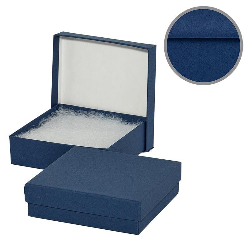 100 PCS 2-1/2x1-1/2x7/8" Silver Foil #21 Jewelry Boxes Gift Favor Retail Display 