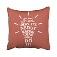 thumbnail image 1 of BSDHOME White Work Light Bulb With Motivation Quote Inspiration Innovation Metaphor Invention Pillowcase Cover 16x16 inch, 1 of 1