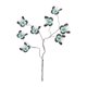 thumbnail image 1 of Arreglo floral con ramas de mariposas artificiales, decoración con tallos de ramas simuladas Verde negro, 1 of 9
