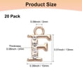 thumbnail image 3 of Uxcell 20 Pack Rhinestone F Letter Charm for DIY Bracelet/Wristbands/Jewelry Gold 0.39" x 0.51", 3 of 6