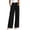 #11Black, variant on No Boundaries Womens Loose Fit Wide Leg Pants High Waist Double Button Front Pleats