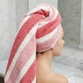thumbnail image 6 of Unique Bargains Ultra Plush Soft Highly Absorbent Coral Fleece Bath Towel Pink 71" x 35", 6 of 7