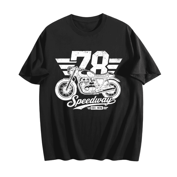 Men's 100% Cotton T-Shirt, Short Sleeve Crewneck Graphic Tee, Soft Breathable Casual Basic Shirt S-3XL