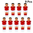 thumbnail image 3 of EeaseMX 9 piezas de futbolín de plástico para niños, accesorios de plástico para muñecas (rojo), 3 of 7