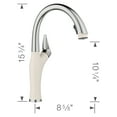 thumbnail image 2 of Artona Robinet de Cuisine à Double Pulvérisation Rétractable - PVC Acier/blanc Doux, 2 of 5