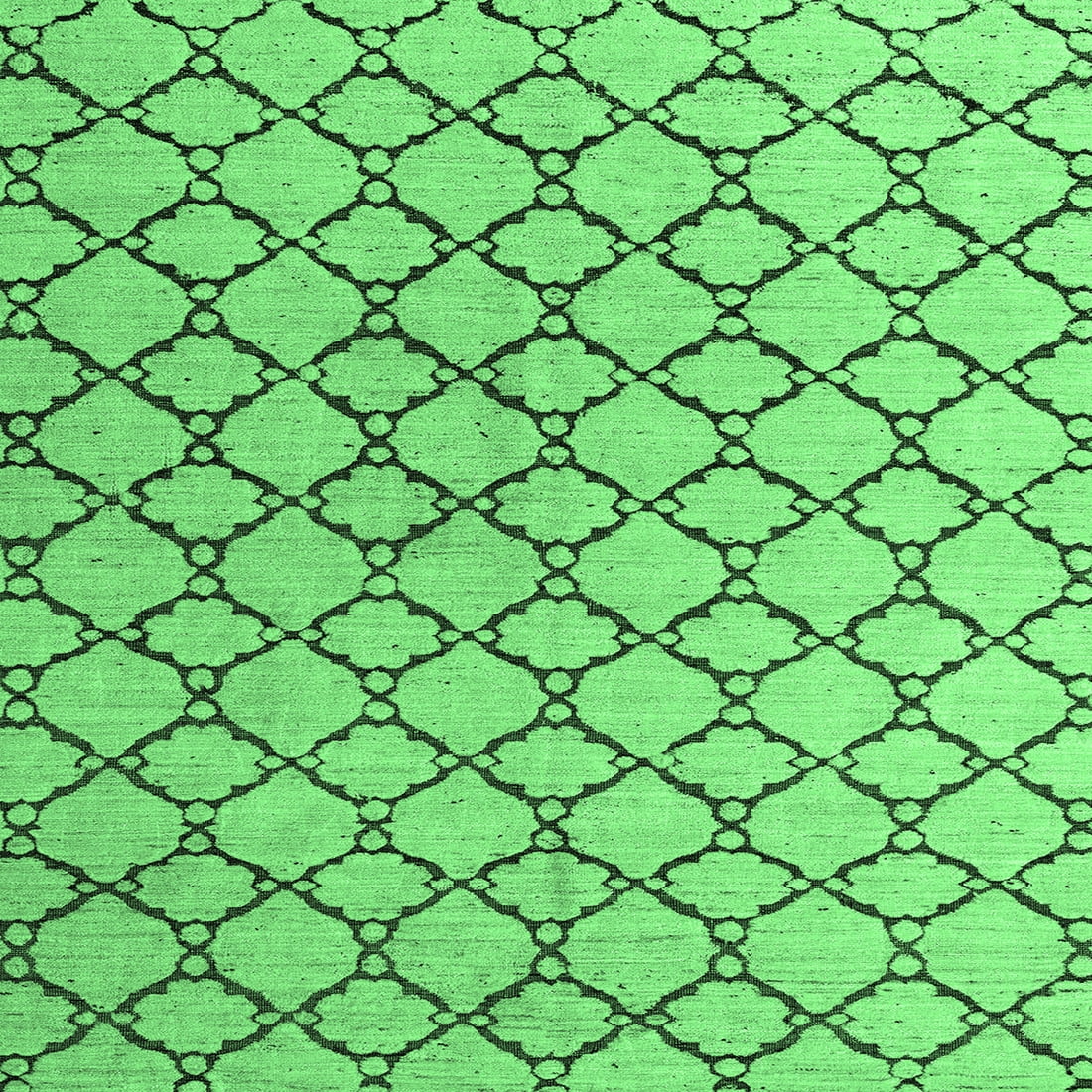 Ahgly Company Indoor Square Trellis Emerald Green Contemporary Area ...